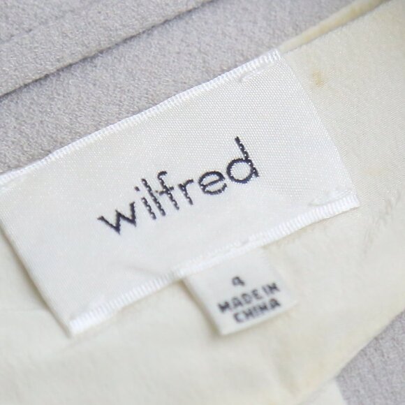 Aritzia Wilfred Chevalier Open Front Blazer Jacket Light Taupe Size 4 - Picture 3 of 7